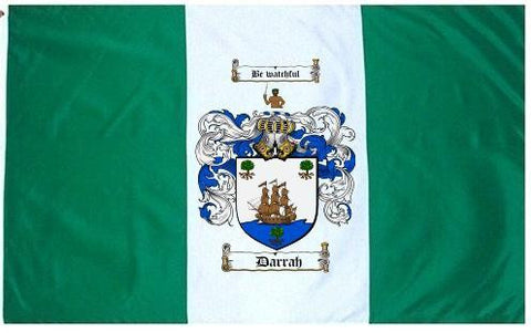 Darrah family crest coat of arms flag