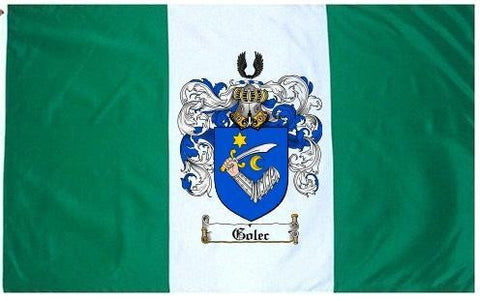 Golec family crest coat of arms flag