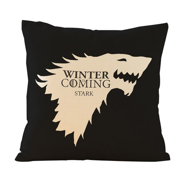 Game of Thrones House Sigils Family Crest Throw Pillows Case Linen