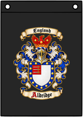 Family Crest Canvas Flag