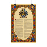 Family Crest Rolled Poster