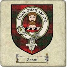 Abbott Clan Badge Marble Tile