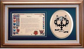 Affleck Clan Crest History Framed Print