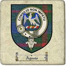 Agnew Clan Badge Marble Tile