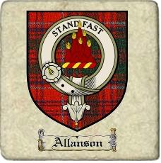Allanson Clan Badge Marble Tile