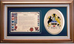 Andrew Clan Crest History Framed Print