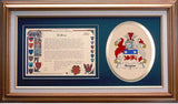 Angus Clan Crest History Framed Print