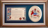 Angus Clan Crest History Framed Print