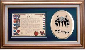 Anstruther Clan Crest History Framed Print
