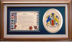 Antrobus Clan Crest History Framed Print