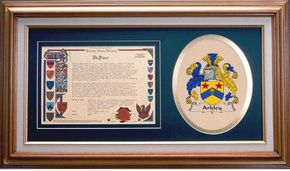 Arkley Clan Crest History Framed Print