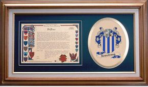 Armstrong Clan Crest History Framed Print