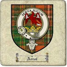 Arrol Clan Badge Marble Tile