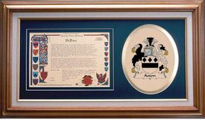 Aston Clan Crest History Framed Print