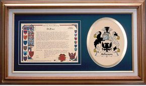 Atheson Clan Crest History Framed Print