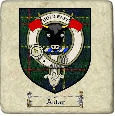 Aulay Clan Badge Marble Tile