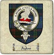 Ayton Clan Badge Marble Tile