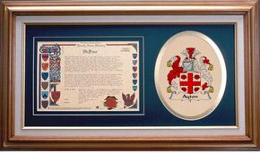 Ayton Clan Crest History Framed Print