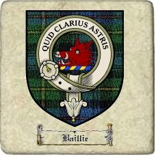Baillie Clan Badge Marble Tile