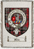 Bain Clan Macbain Clan Badge Throw Blanket