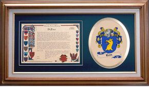 Bain Clan Crest History Framed Print