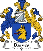 Baines Family Crest / Baines Coat of Arms JPG Download
