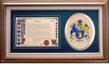 Baines Clan Crest History Framed Print