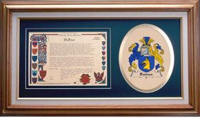 Baines Clan Crest History Framed Print