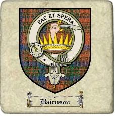 Bairnson Clan Badge Marble Tile