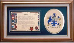 Ballentine Clan Crest History Framed Print