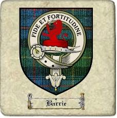 Barrie Clan Badge Marble Tile