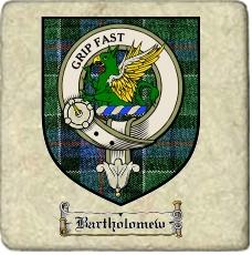 Bartholomew Clan Badge Marble Tile