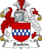 Baskin Family Crest / Baskin Coat of Arms JPG Download