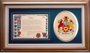 Bertram Clan Crest History Framed Print