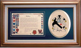 Binnie Clan Crest History Framed Print