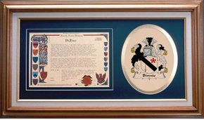 Binnie Clan Crest History Framed Print