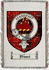 Bisset Clan Grant Clan Badge Throw Blanket