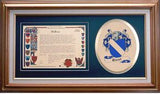 Bisset Clan Crest History Framed Print