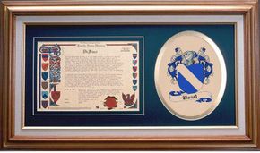 Bisset Clan Crest History Framed Print