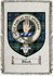 Black Clan Badge Throw Blanket