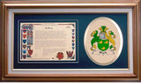 Black Clan Crest History Framed Print