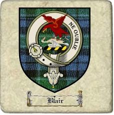 Blair Clan Graham Clan Badge Marble Tile