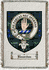 Bourdon Clan Badge Throw Blanket