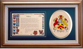 Breydon Clan Crest History Framed Print