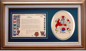 Bridge Clan Crest History Framed Print