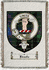 Brodie Clan Badge Throw Blanket