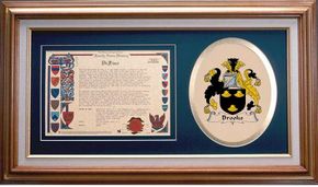 Brooks Clan Crest History Framed Print
