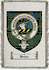 Broun Clan Macmillan Clan Badge Throw Blanket