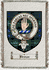 Broun Clan Badge Throw Blanket