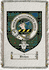Brown Clan Macmillan Clan Badge Throw Blanket